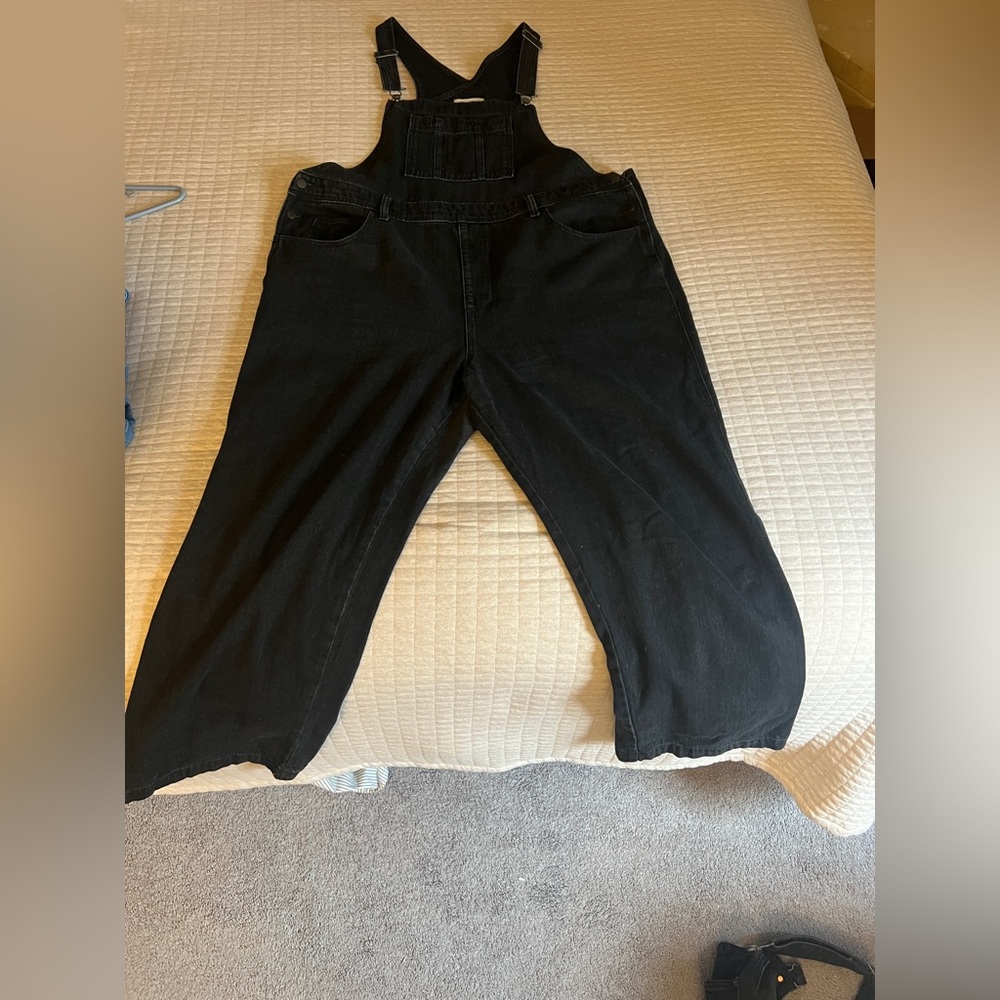Universal Thread Black Denim Overalls